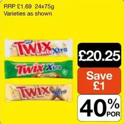 Booker Wholesale Twix xtra offer