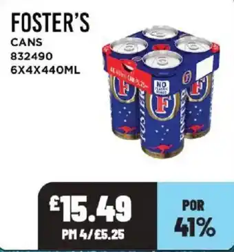 Bestway Foster's cans offer
