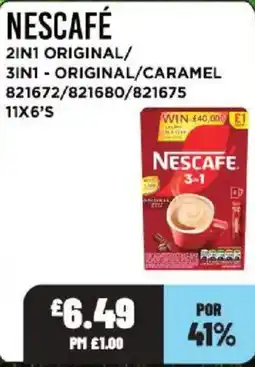 Bestway Nescafe 3-in-1 offer