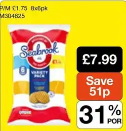 Booker Wholesale Seabrook variety pack offer