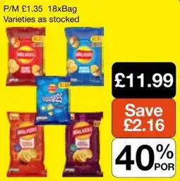 Booker Wholesale Walkers crisps offer