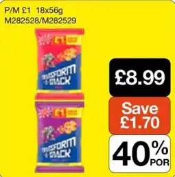 Booker Wholesale Transform snack offer