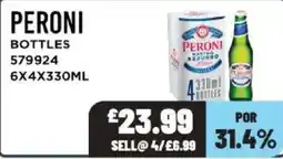 Bestway Peroni bottles offer