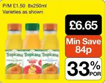 Booker Wholesale Tropicana juice offer