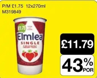 Booker Wholesale Elmlea single offer