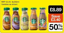 Booker Wholesale Starbucks frappuccino offer