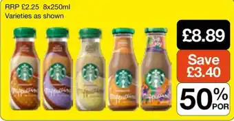 Booker Wholesale Starbucks frappuccino offer