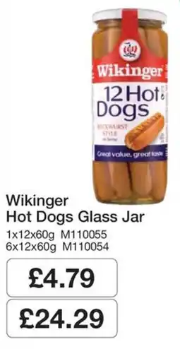 Booker Wholesale Wikinger Hot Dogs Glass Jar offer