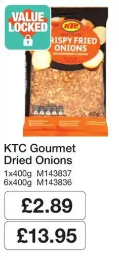 Booker Wholesale Ktc gourmet dried onions offer