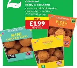 Aldi Crestwood ready to eat snacks offer