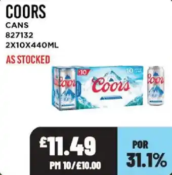 Bestway Coors cans offer