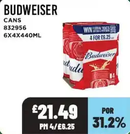 Bestway Budweiser cans offer