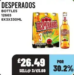 Bestway Desperados bottles offer