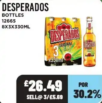 Bestway Desperados bottles offer