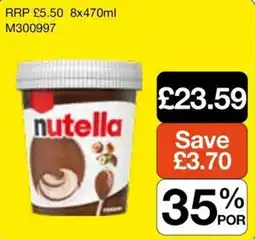 Booker Wholesale Nutella offer