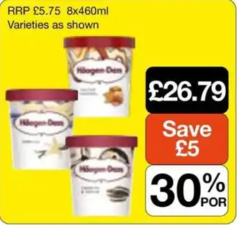 Booker Wholesale Häagen-Dazs ice cream offer