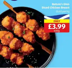 Aldi Nature's Glen Diced Chicken Breast offer
