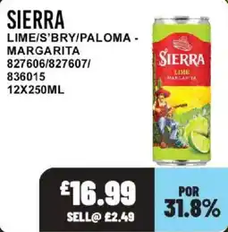 Bestway Sierra lime margarita offer