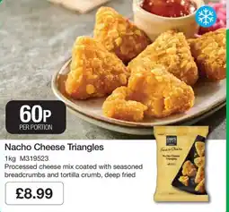 Booker Wholesale Chef's Range Nacho Cheese Triangles offer