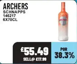 Bestway Archers schnapps offer
