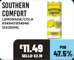 Bestway Southern comfort lemonade/cola offer