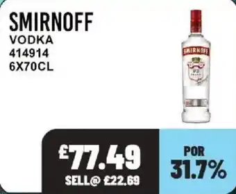 Bestway Smirnoff vodka offer