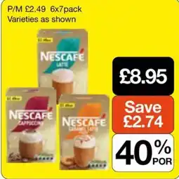 Booker Wholesale Nescafe cappuccino offer