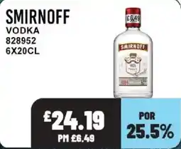 Bestway Smirnoff vodka offer