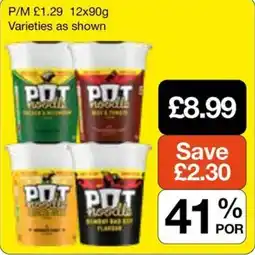Booker Wholesale Pot noodles offer