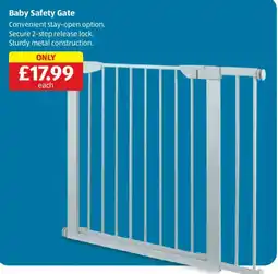 Aldi Baby Safety Gate offer