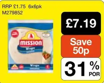 Booker Wholesale Mission wraps offer