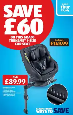 Aldi Graco turn2me i-size car seat offer