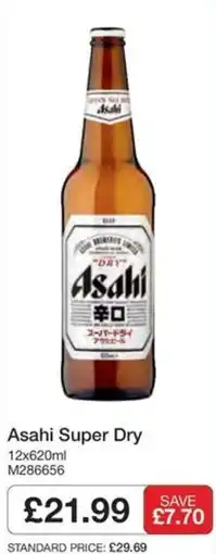 Booker Wholesale Asahi super dry offer