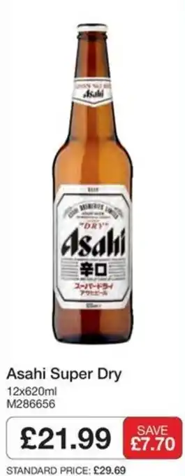Booker Wholesale Asahi super dry offer