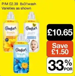 Booker Wholesale Comfort dishwashing liquid offer