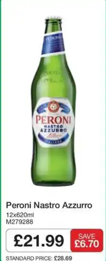 Booker Wholesale Peroni Nastro Azzurro offer