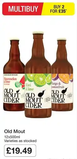 Booker Wholesale Old Mout offer