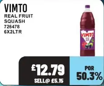 Bestway Vimto real fruit squash offer