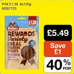 Booker Wholesale Bakers rewards variety ideal training treats offer