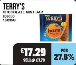 Bestway Terry's chocolate mint bar offer