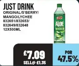 Bestway Just Drink aloe offer