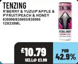 Bestway Tenzing natural energy raspberry & yuzu offer