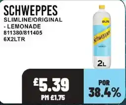 Bestway Schweppes slimline/original lemonade offer