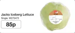 Booker Wholesale Jacks iceberg lettuce offer