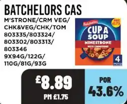 Bestway Batchelors cupa soup minestrone with croutons offer