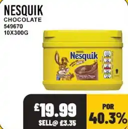 Bestway Nesquik chocolate offer