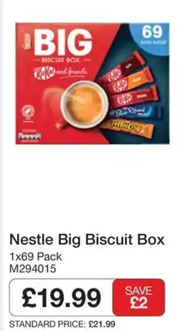 Booker Wholesale Nestle big biscuit box offer