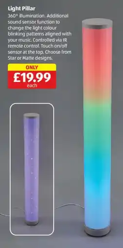 Aldi Light Pillar offer