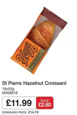Booker Wholesale St Pierre hazelnut croissant offer