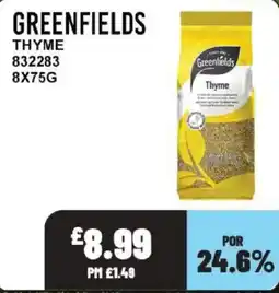 Bestway Greenfields thyme offer